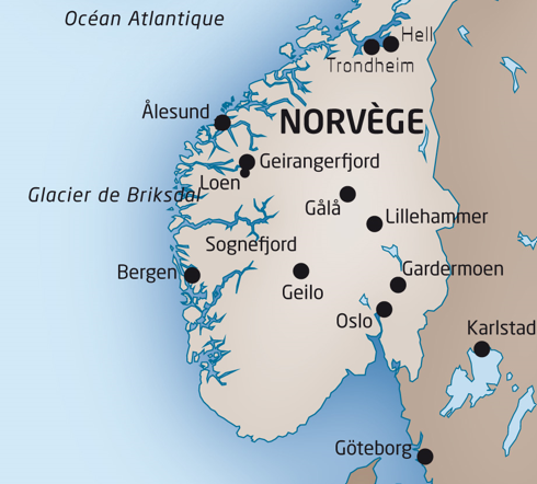 Norvege carte